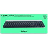 Logitech K780 Multi Device Wireless Keyboard toetsenbord RF draadloos + Bluetooth QWERTZ Zwitsers Grijs, Wit