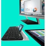 Logitech K780 Multi Device Wireless Keyboard toetsenbord RF draadloos + Bluetooth QWERTZ Zwitsers Grijs, Wit