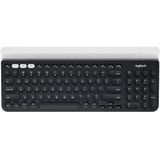 Logitech K780 Multi-Device Wireless Keyboard toetsenbord RF-draadloos + Bluetooth QWERTY Scandinavisch Grijs, Wit