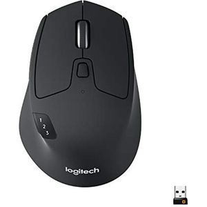 Logitech M720 Triathlon - Draadloze Muis - Zwart - USB-A - Bluetooth 4.0