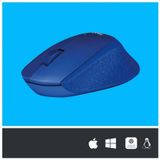 Logitech - M330 - Draadloze Muis - Zwart - Stille Klikervaring