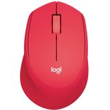 Logitech M330 Silent Plus - Maus (Rot)