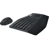 Logitech MK850 Performance Kabelloses Tastatur-Maus-Set, Bluetooth, 2.4 GHz Verbindung via USB-Empfänger, 24 bis 36-Monate Akkuleistung, Handballenauflage, Deutsches QWERTZ-Layout, Schwarz
