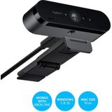 Logitech BRIO - Webcam - 4K Business Edition - HDR - 60 FPS - Windows & Mac - Zwart