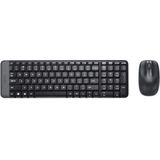 Logitech Wireless Combo MK220 toetsenbord Inclusief muis USB Frans Zwart