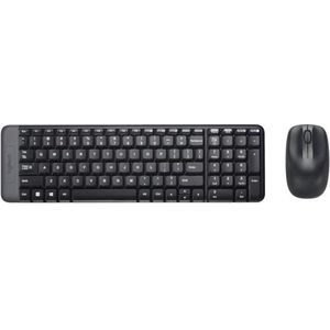Logitech Wireless Combo MK220 toetsenbord Inclusief muis USB Frans Zwart