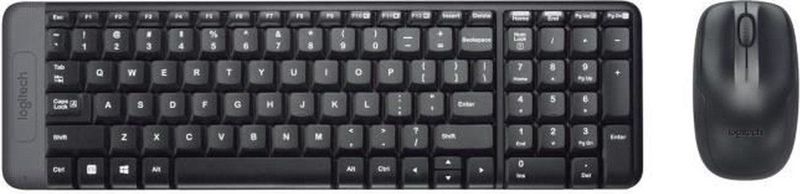 Logitech Wireless Combo MK220 toetsenbord Inclusief muis USB Frans Zwart