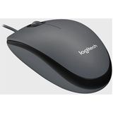 Logitech M100 - Bedrade Muis - USB - Plug & Play - Zwart
