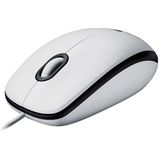 Logitech M100 muis met kabel wit