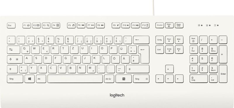 Logitech K280E Pro f/ Business toetsenbord USB QWERTZ Duits Wit