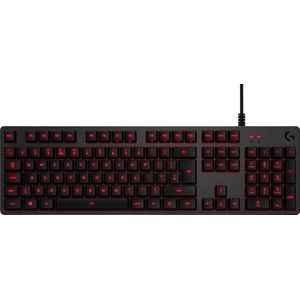 Logitech G413 mechanisch gamingtoetsenbord, Lightsync RGB-verlichting, tactiele Romer-G-schakelaars, 5052 aluminium, aanpasbaar, USB-relais, Engels QWERTY-toetsenbord, zwart