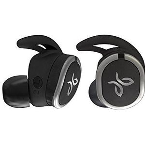 Jaybird Run Draadloze in-ear hoofdtelefoon, Bluetooth, zweetbestendig en waterdicht, 12 uur batterijduur, Sport-Fit, smartphone/tablet/iOS/Android - Jet/zwart