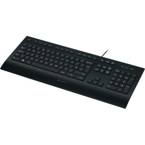 Logitech - K208e - Toetsenbord - Duits - Zwart - Morsbestendig Ontwerp