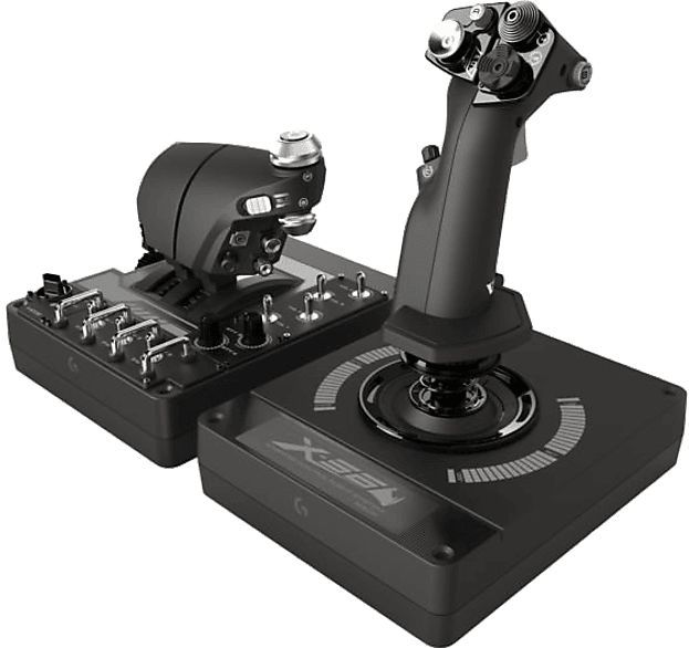 Logitech - X56 Hotas - Simulatiecontroller - Zwart - Grijs - Met Gashendel En Joystick