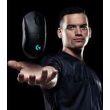 Logitech G PRO Wireless Gaming Muis met HERO 25K DPI sensor, RGB-verlichting, 4-8 programmeerbare toetsen, aanpasbare gameprofielen, ultralicht, Powerplay compatibel, PC/Mac - zwart