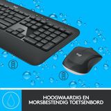Logitech - Mk540 Advanced - Draadloos Toetsenbord en Muis Combo - Zwart