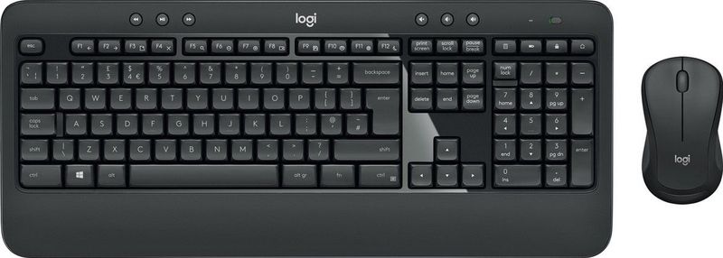 Logitech Advanced MK540 toetsenbord Inclusief muis USB QWERTY Italiaans Zwart, Wit