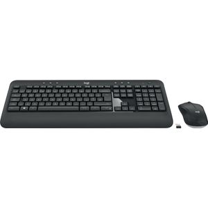 Logitech Advanced MK540 toetsenbord Inclusief muis USB QWERTY Scandinavisch Zwart, Wit