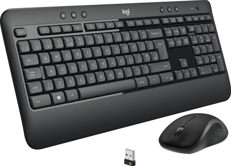 Logitech MK540 - Toetsenbord en Muis - Draadloos - Zwart - Ergonomisch