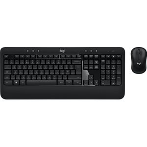 Logitech ADVANCED Combo Wireless Keyboard and Mouse toetsenbord Inclusief muis USB QWERTY Brits Engels Zwart