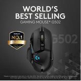Logitech - G502 Hero - Gamingmuis - Zwart - Optische Sensor - 100 tot 16.000 DPI
