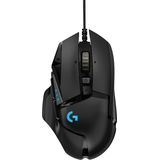 Logitech G502 HERO - Bedrade Gaming Muis - 25.600 DPI - Rechtshandig - Zwart
