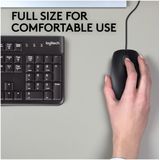 Logitech B110 Silent - Muis - Zwart - Kabel - Ambidextrous