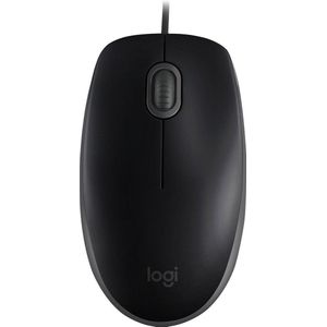 Logitech B110 Silent - Muis - Zwart - Kabel - Ambidextrous