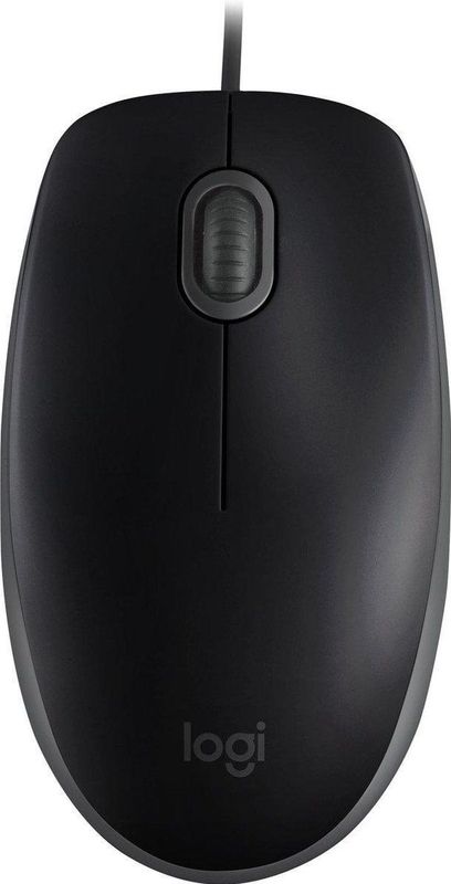 Logitech B110 Silent - Muis - Zwart - Kabel - Ambidextrous