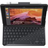 Logitech SLIM FOLIO with Integrated Bluetooth Keyboard for iPad (5th and 6th generation) Koolstof, Zwart QWERTY UK International