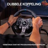 Logitech G G923 Racestuur - Zwart - Met Pedalen - Voor PS5/PS4/PC