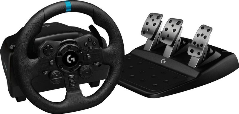 Logitech G G923 Racestuur - Zwart - Met Pedalen - Voor PS5/PS4/PC