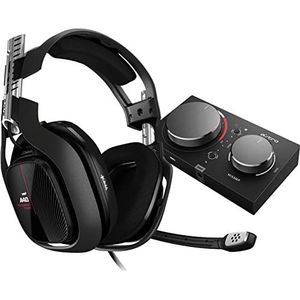 ASTRO A40 TR Gaming Headset + MixAmp Pro TR, 4e Gen, Astro Audio V2, Dolby Audio, Dolby ATMOS, Verwisselbare Mic, Game/Voice Balance Control, Xbox Series X|S, Xbox One, PC, Mac - Zwart/Rood