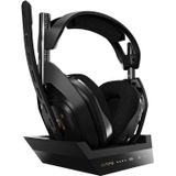 Astro Gaming A50 Draadloze Gaming Headset + Oplaadstation, 4e Generatie, Dolby Audio, Dolby Atmos, Game/Voice Balance Control, 2.4 Ghz Wireless, Voor Xbox Series X/S, Xbox One, PC & MAC, Zwart/Goud
