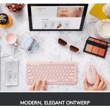 Logitech Pebble M350 - Draadloze Muis - Bluetooth - Roze