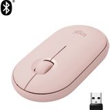 Logitech Pebble M350 - Draadloze Muis - Bluetooth - Roze