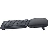 Logitech ERGO K860 kabellose ergonomische Tastatur – geteilte Tastatur, Handballenauflage, natürliches Tippen, schmutzabweisendes Material, Bluetooth und USB-Verbindung, für Windows/Mac - Graphit