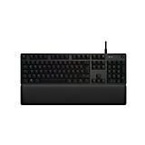 Logitech G513 mechanische Gaming-Tastatur, GX Brown Taktile Switches, RGB-Beleuchtung, USB-Durchschleife, Handballenauflage mit Memory Foam, Aluminium-Gehäuse, Deutsches QWERTZ-Layout - Carbon/Schwarz