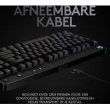 Logitech G Pro RGB Toetsenbord - Mechanisch - Compact - Tenkeyless - Engelse Lay-out