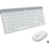 Logitech Slim Wireless Keyboard and Mouse Combo MK470 OFFWHITE FRA CENTRAL