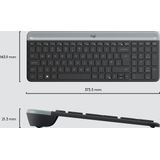 Logitech MK470 toetsenbord Inclusief muis RF Draadloos QWERTZ Zwitsers Grafiet