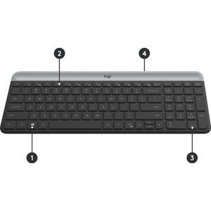 Logitech MK470 toetsenbord Inclusief muis RF Draadloos QWERTZ Zwitsers Grafiet