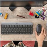 Logitech MK470 Slim Combo - Draadloos toetsenbord en muis - AZERTY - Zwart