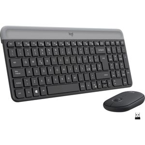 Logitech MK470 toetsenbord Inclusief muis RF Draadloos QWERTY Italiaans Grafiet