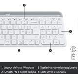 Logitech - MK470 - Toetsenbord en Muis - Wit - Qwerty Lay-out