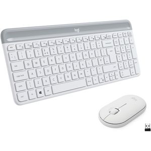 Logitech - MK470 - Toetsenbord en Muis - Wit - Qwerty Lay-out