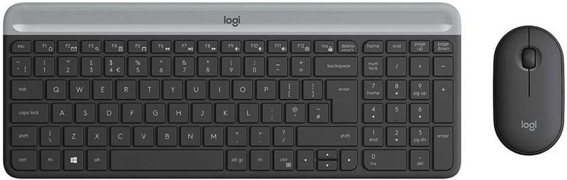Logitech MK470 toetsenbord Inclusief muis RF Draadloos QWERTY Spaans Grafiet
