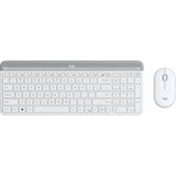 Logitech MK470 toetsenbord Inclusief muis RF Draadloos QWERTY Scandinavisch Wit