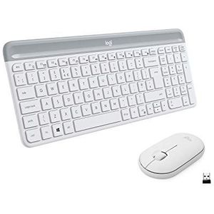 LOGITECH Slim Wireless Combo MK470 Keyboard and mouse set wireless 2.4 GHz Nordic  (PAN) - Off-white