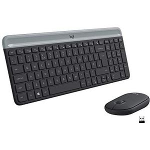 Logitech MK470 toetsenbord Inclusief muis RF Draadloos QWERTY Brits Engels Grafiet
